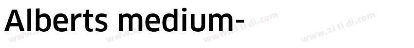 Alberts medium字体转换 Alberts medium字体转换